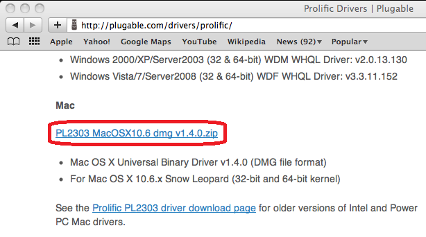 Mac Os Usb To Serial Driver